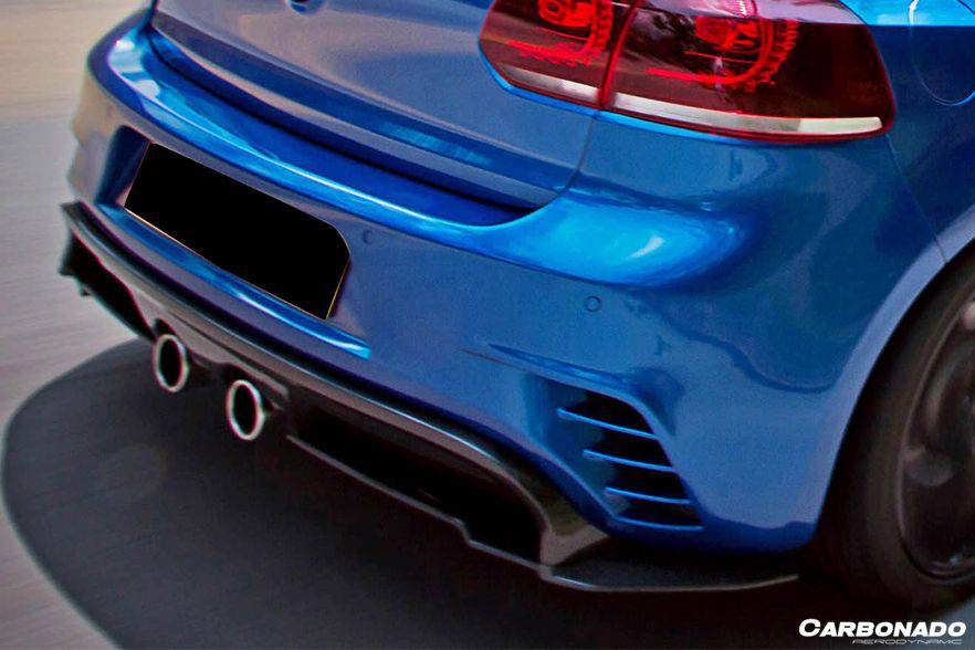 2010-2013 Volkswagen Golf 6 R20 GTI Rz Style Rear Bmper (Mid Exhaust)