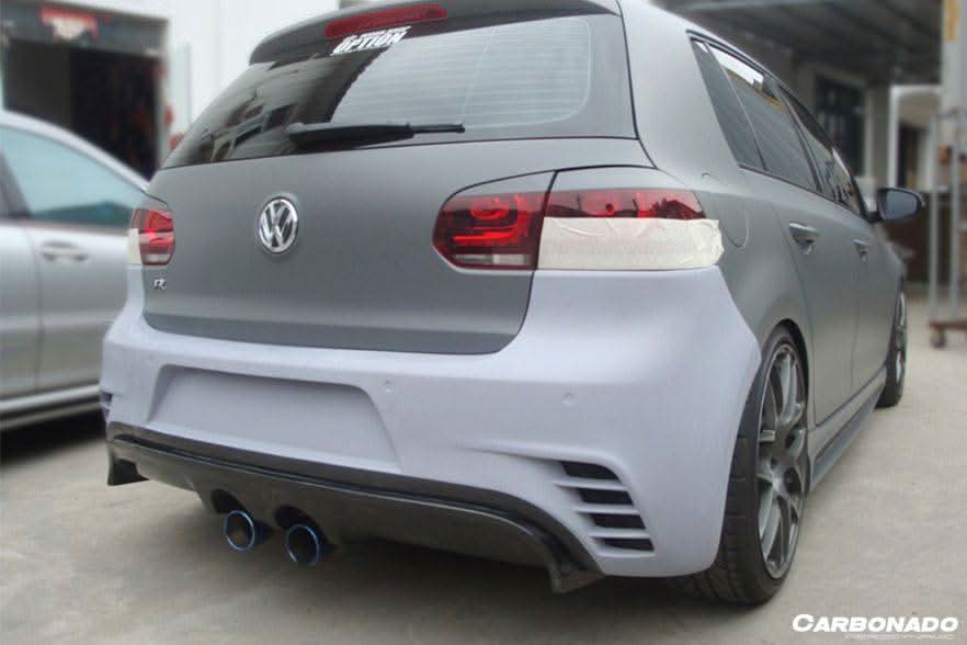 2010-2013 Volkswagen Golf 6 R20 GTI Rz Style Rear Bmper (Mid Exhaust)