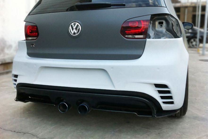 2010-2013 Volkswagen Golf 6 R20 GTI Rz Style Rear Bmper (Mid Exhaust)