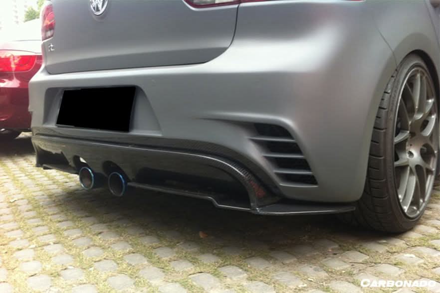 2010-2013 Volkswagen Golf 6 R20 GTI Rz Style Rear Bmper (Mid Exhaust)