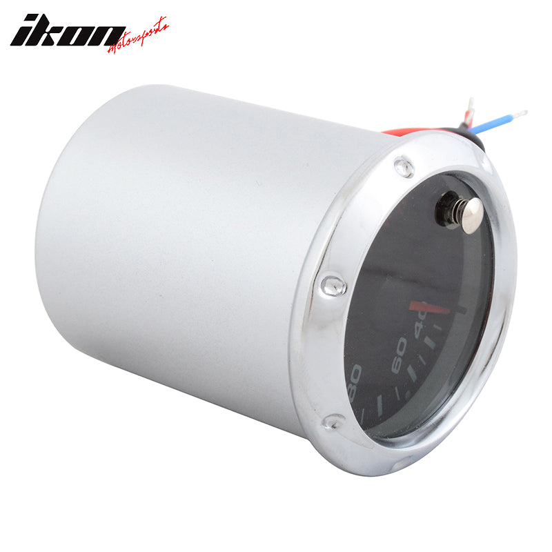 Universal 2" Water Temp Gauge Silver Digital Temperature Car