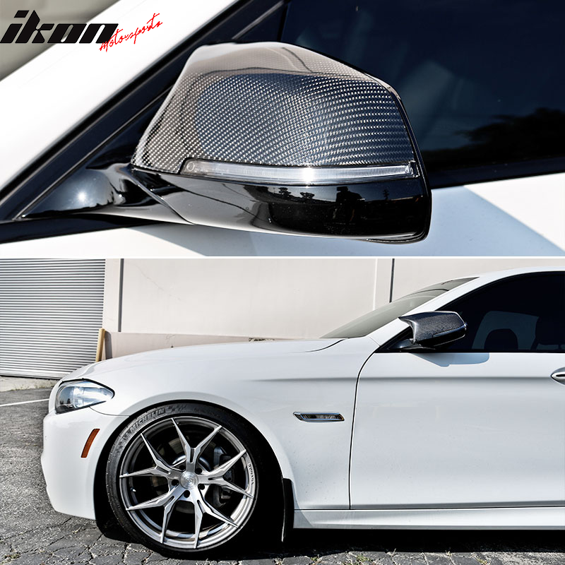 2014-2016 BMW F07 F10 F11 2PCS Side Mirror Covers Carbon Fiber