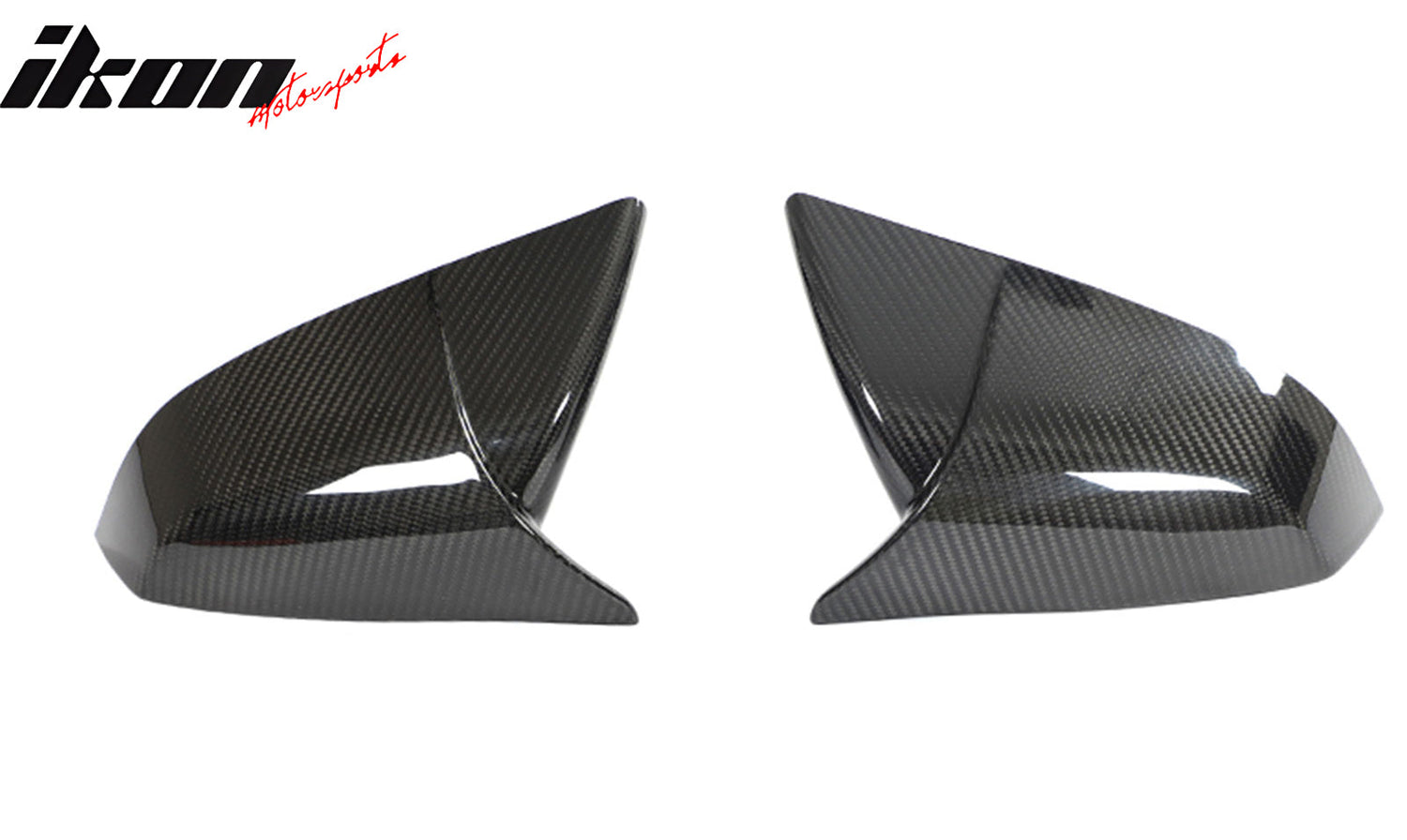 2021-2025 Tesla Model S Gloss Black Side Mirror Cover Dry Carbon Fiber