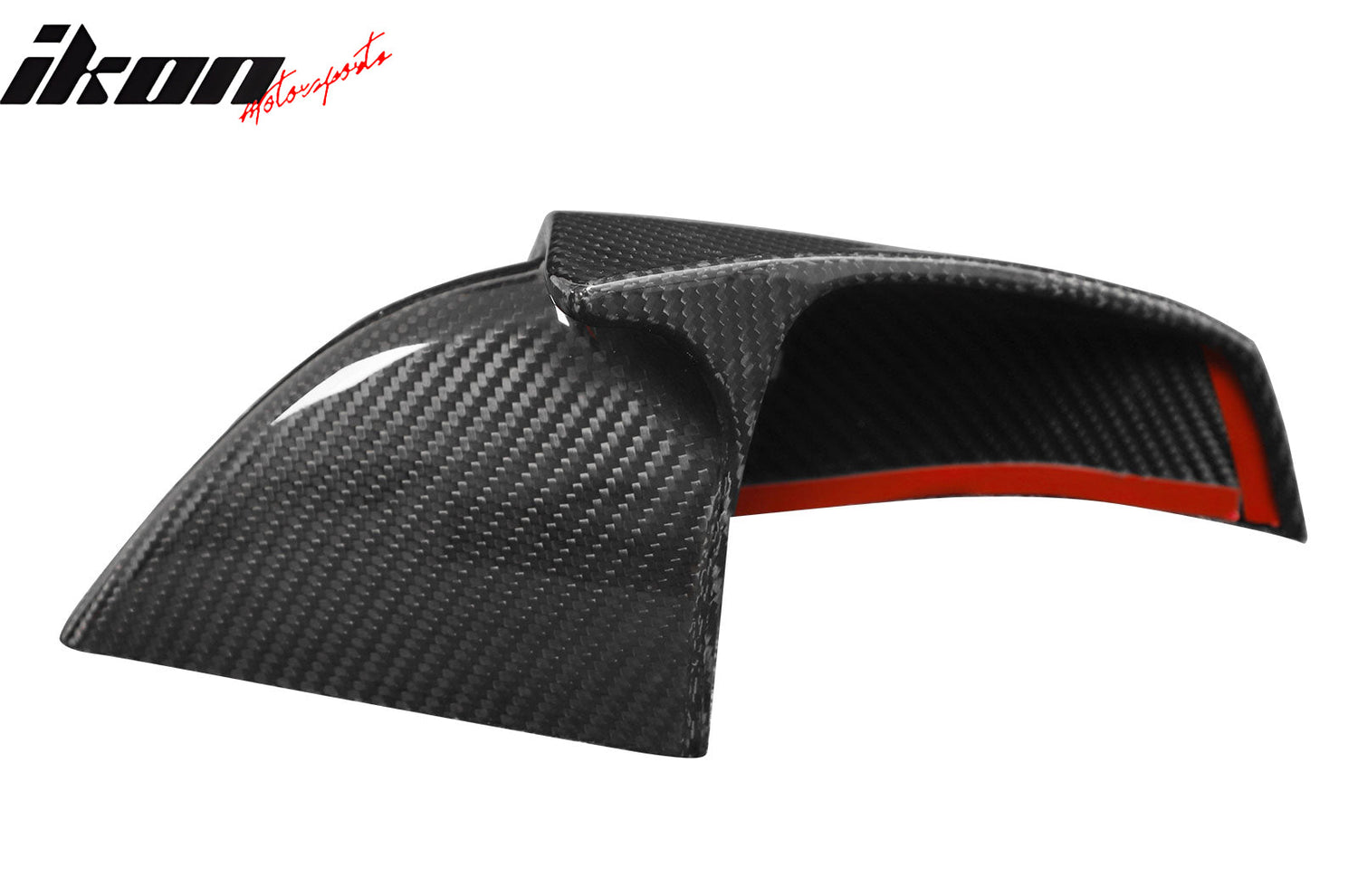 2021-2025 Tesla Model S Gloss Black Side Mirror Cover Dry Carbon Fiber