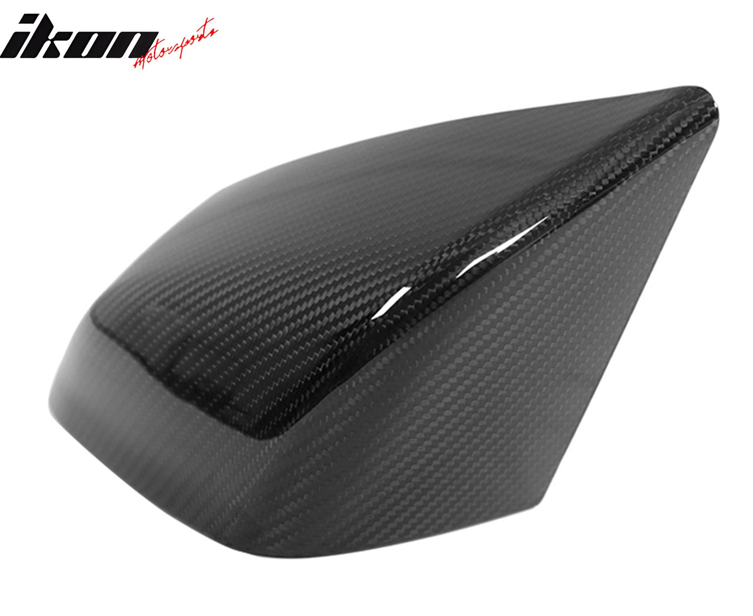 2021-2025 Tesla Model S OE Gloss Black Mirror Covers Dry Carbon Fiber