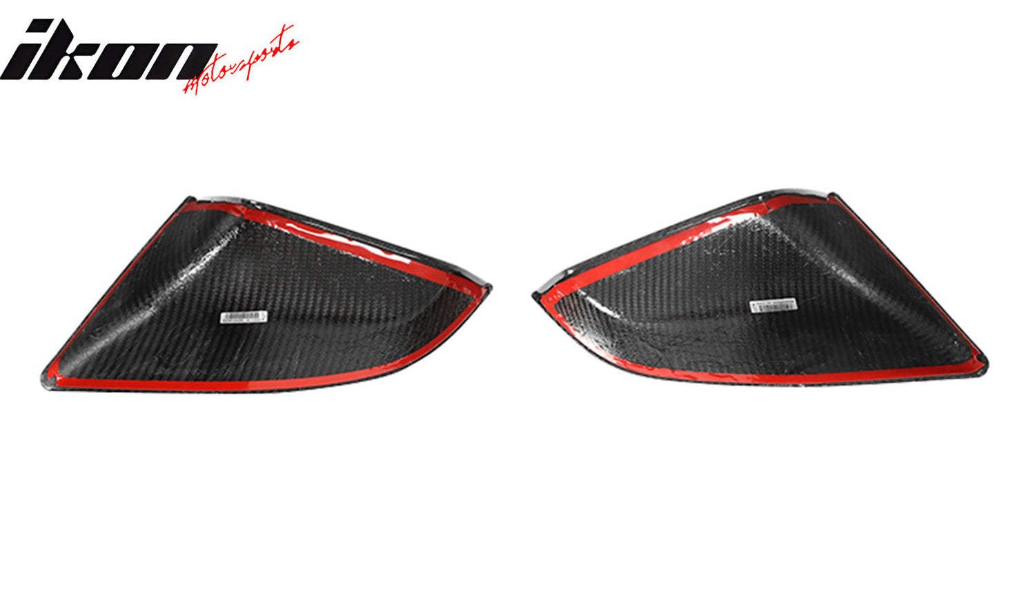 2021-2025 Tesla Model S OE Gloss Black Mirror Covers Dry Carbon Fiber