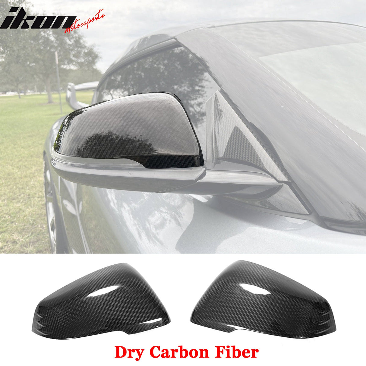 2020-2025 Toyota GR Supra A90 Mirror Covers Cap Gloss Dry Carbon Fiber