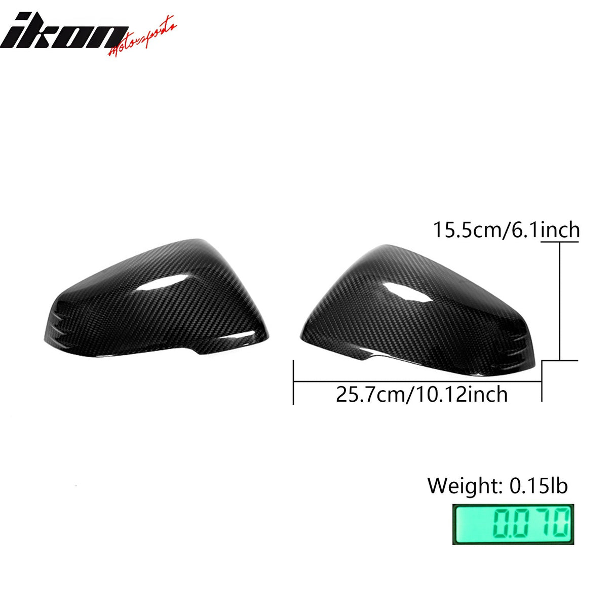 2020-2025 Toyota GR Supra A90 Mirror Covers Cap Gloss Dry Carbon Fiber