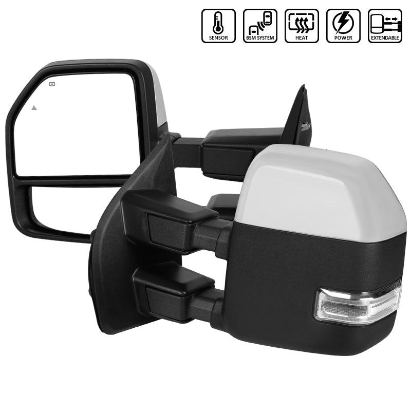 Spec-D Towing Mirrors Ford F250 (2017-2018-2019) Powered / Heated / LED Turn Signal