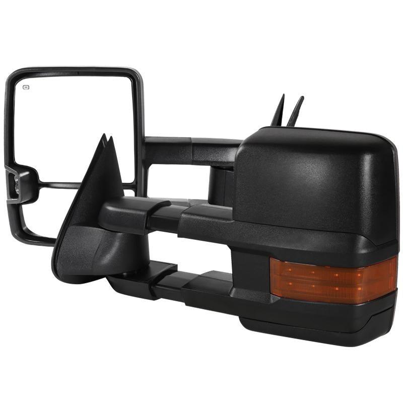 Spec-D Towing Mirrors Chevy Silverado (2003-2006) Power Extended w/ LED & Heated