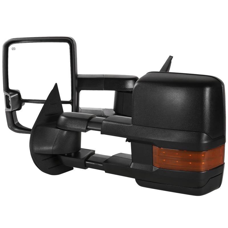 Spec-D Towing Mirrors Chevy Silverado (2007-2013) Heated & Extended w/ LED