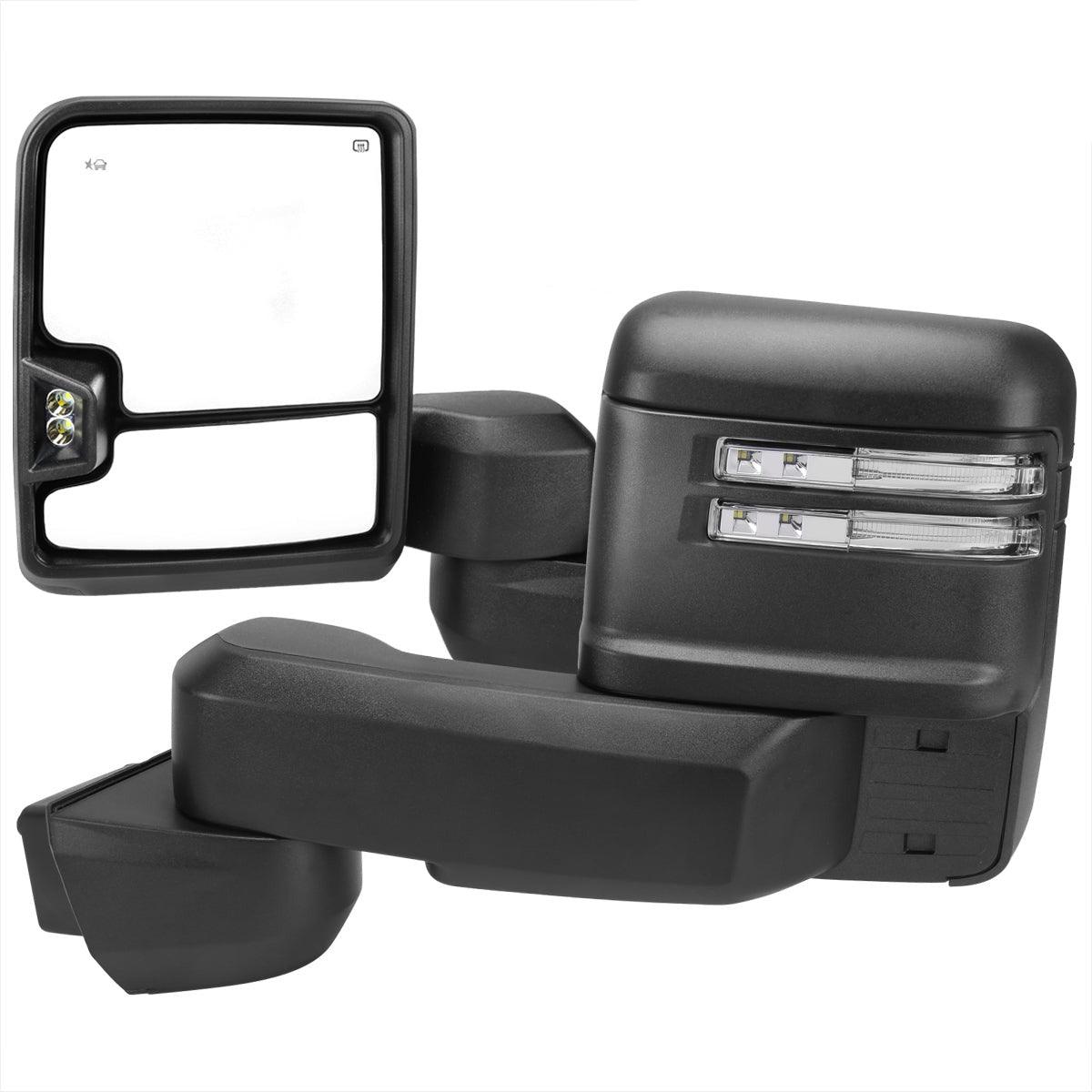 Spec-D Towing Mirrors Chevy Silverado 2500HD & 3500HD (2020 2021 2022) Power, Heated & Expandable