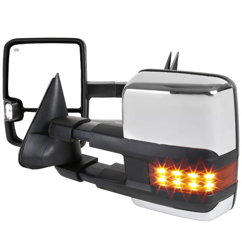 Spec-D Towing Mirrors Chevy Silverado 1500/2500 (99-02) HD (01-02) LED / Powered / Heated