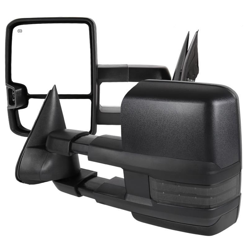 Spec-D Towing Mirrors Chevy Avalanche 1500/2500 (2002) LED / Powered / Heated