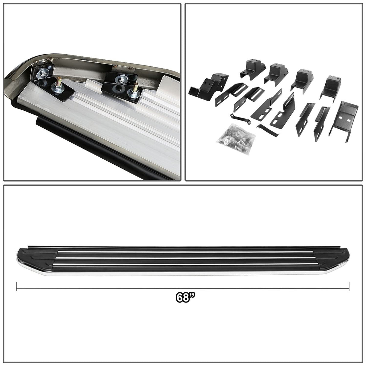 2007-2009 Acura MDX 5.5" Running Boards Aluminum
