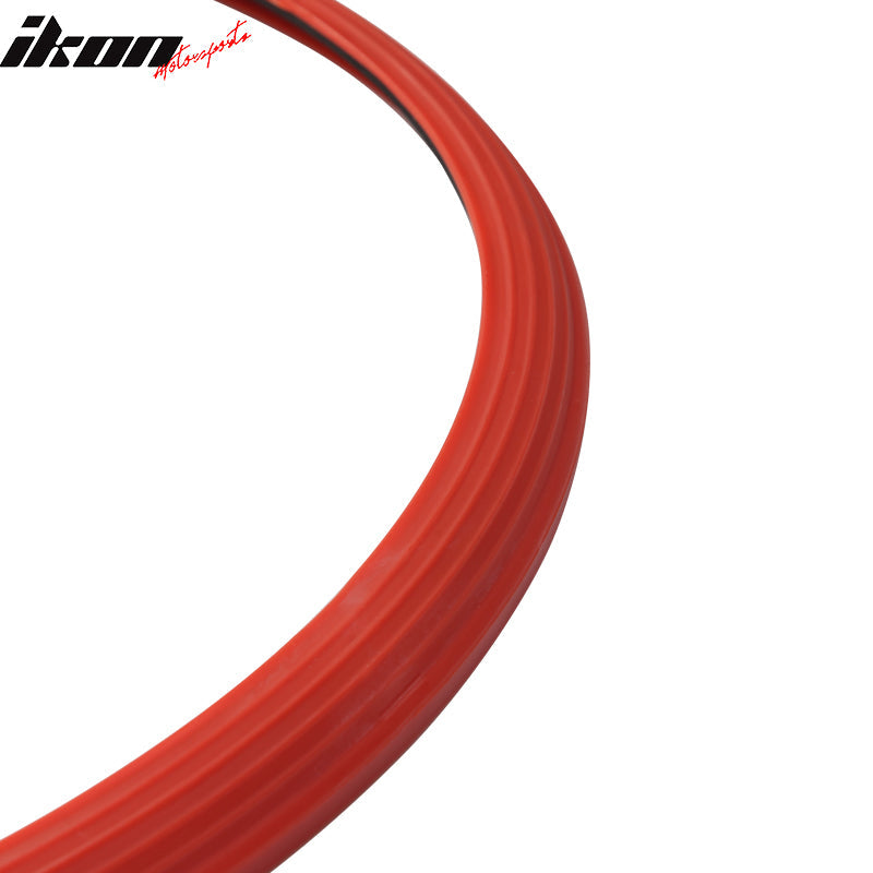 Heavy Duty Wheel Guard Rim Protecting Trim 17in Red