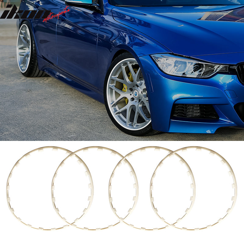 Heavy Duty Wheel Guard Rim Protecting Trim 17in White