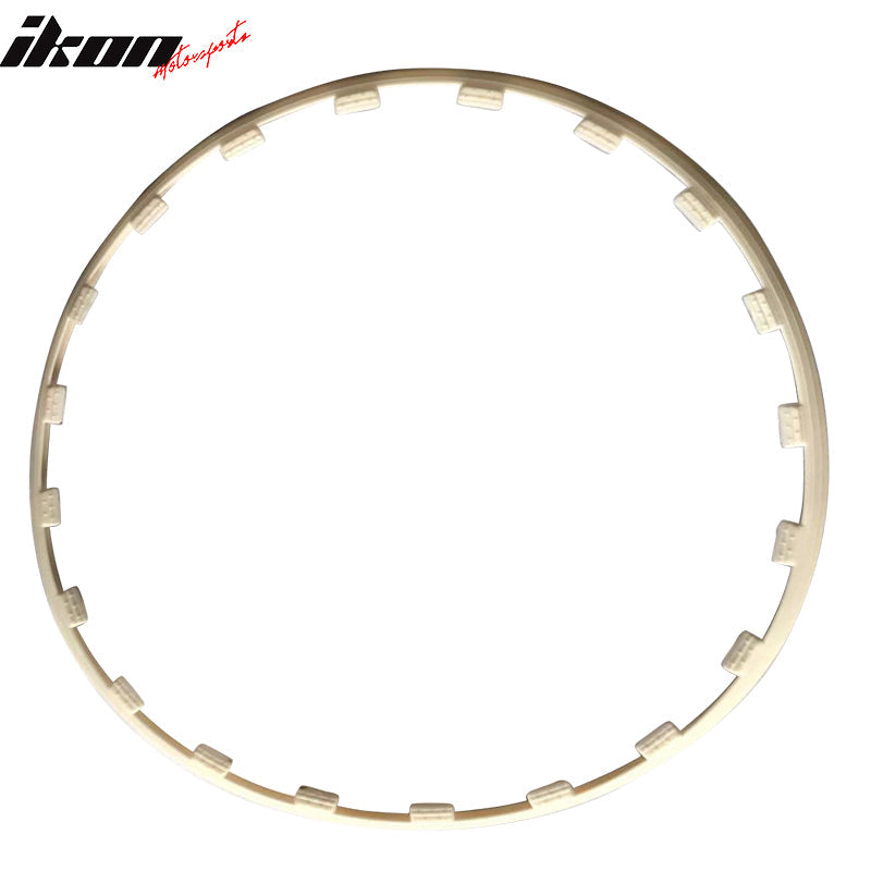 Heavy Duty Wheel Guard Rim Protecting Trim 17in White