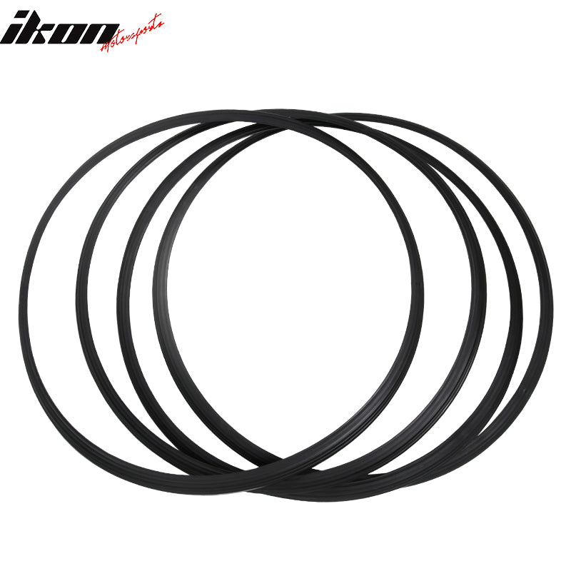 Heavy Duty Wheel Guard Rim Protecting Trim 19in Black