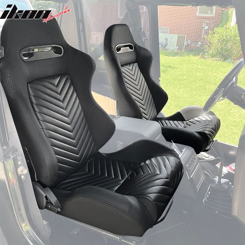Universal Pair Reclinable Racing Seat with Dual Slider