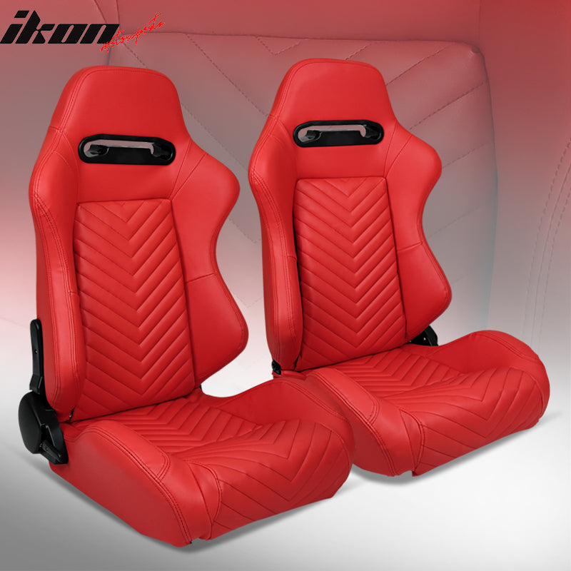 Universal Pair Reclinable Racing Seat with Dual Slider