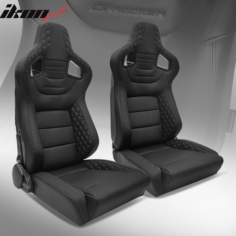 Universal Pair Reclinable Racing Seat with Dual Slider