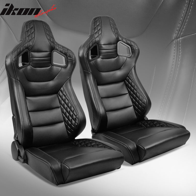 Universal Pair Reclinable Racing Seat with Dual Slider