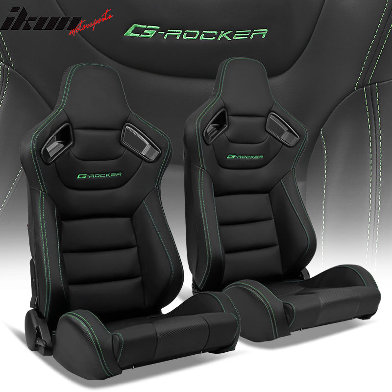 Universal Pair Reclinable Racing Seat with Dual Slider