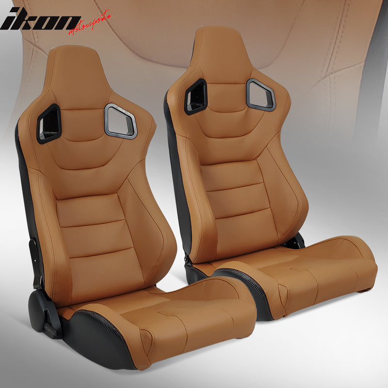 Universal Pair Reclinable Racing Seat with Dual Slider