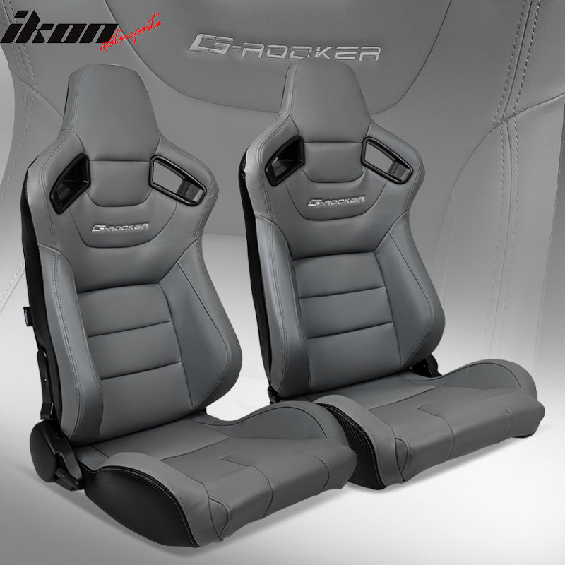 Universal Pair Reclinable Racing Seat with Dual Slider