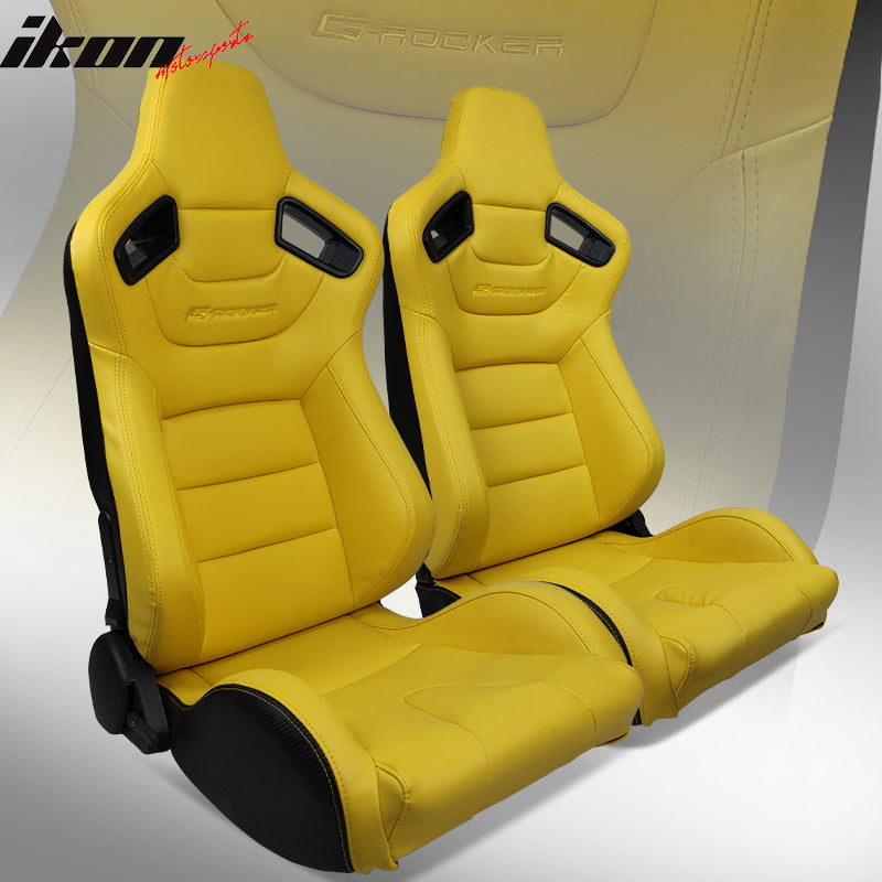 Universal Pair Reclinable Racing Seat with Dual Slider