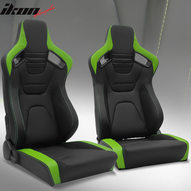Universal Pair Reclinable Racing Seat with Dual Slider