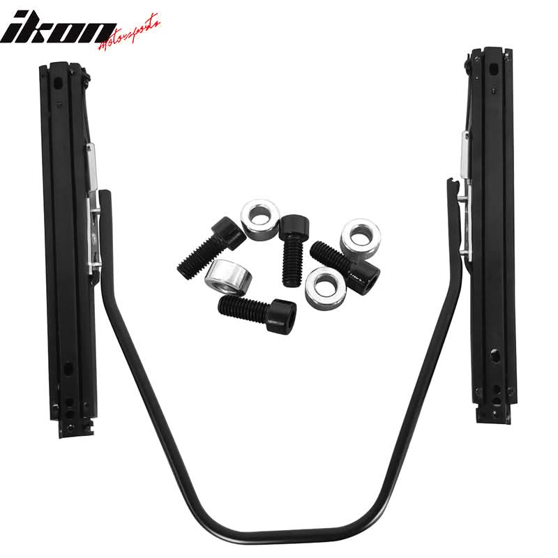 Universal Reclinable Bucket Racing Seat Dual Slider PU Carbon Leather