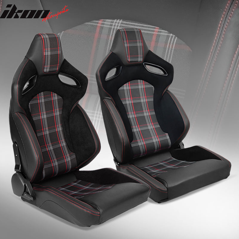 Universal Pair Reclinable Racing Seat with Dual Slider