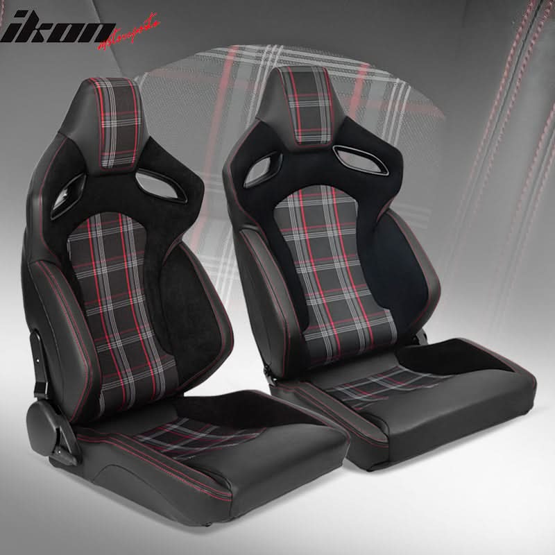 Universal Pair Reclinable Racing Seat with Dual Slider