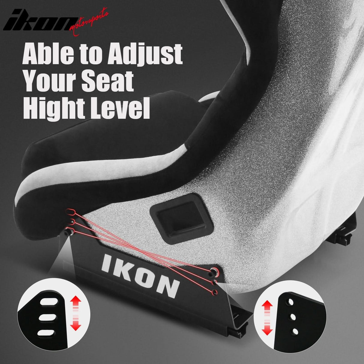 Universal Racing Bucket Seats W/ Slider 4 Point 3" Belt Harness Blue