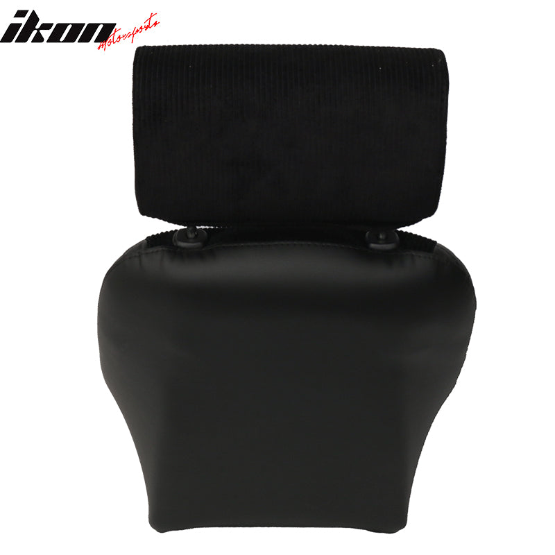 Classic Bucket Single Black Seat With Sliders Suede Faux Leather PU