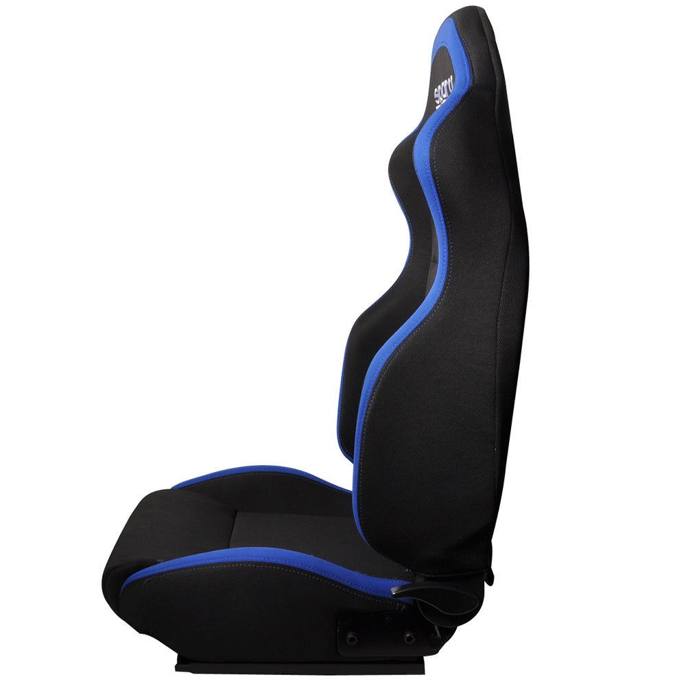 Universal JDM Style Black Blue Racing Seats Cloth