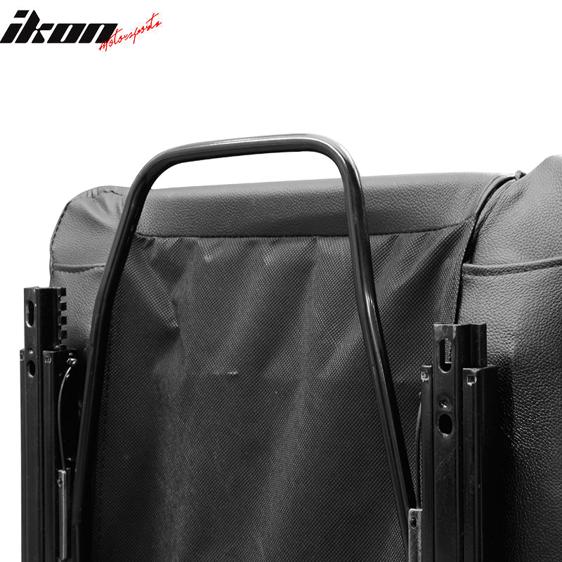 Universal RS Style Balck Racing Bucket Seats PVC Leather