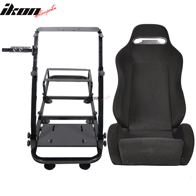Simulator Cockpit Driving Seat Reclinable & Gear Shifter Mount