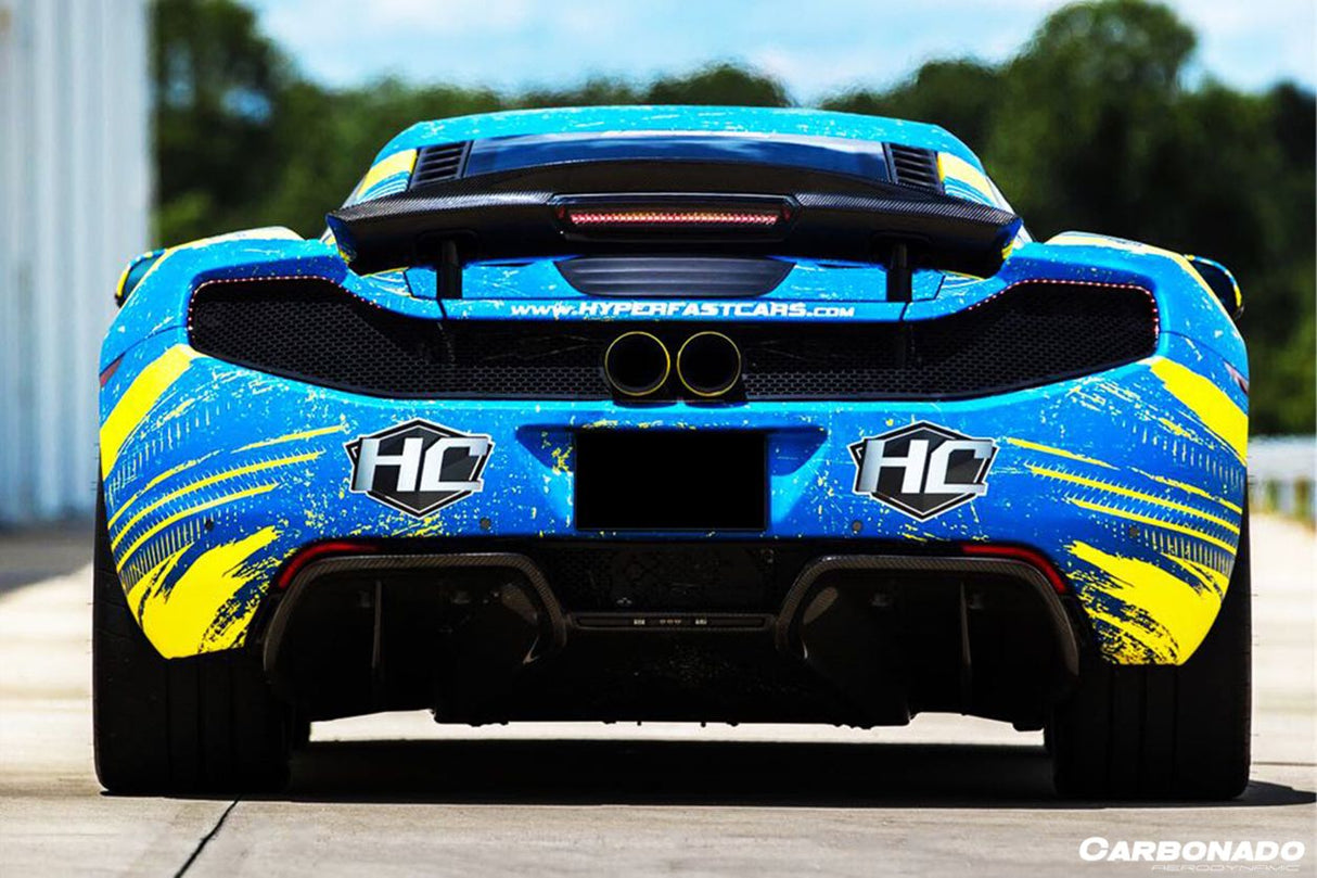 2011-2017 McLaren MP4 12C 650S DPR Style Carbon Fiber Rear Diffuser