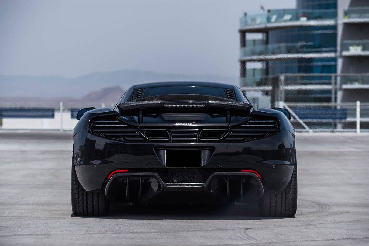 2011-2017 McLaren MP4 12C 650S DPR Style Carbon Fiber Rear Diffuser