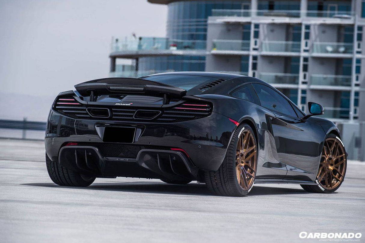 2011-2017 McLaren MP4 12C 650S DPR Style Carbon Fiber Rear Diffuser