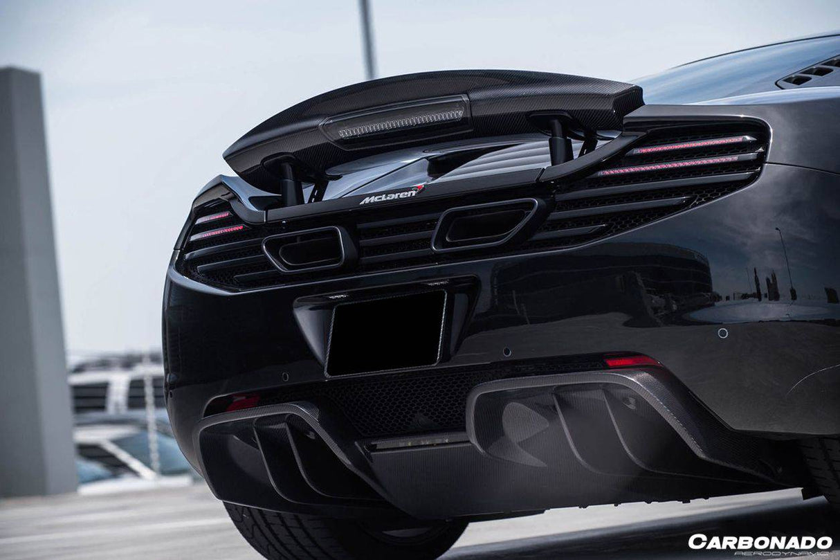 2011-2017 McLaren MP4 12C 650S DPR Style Carbon Fiber Rear Diffuser