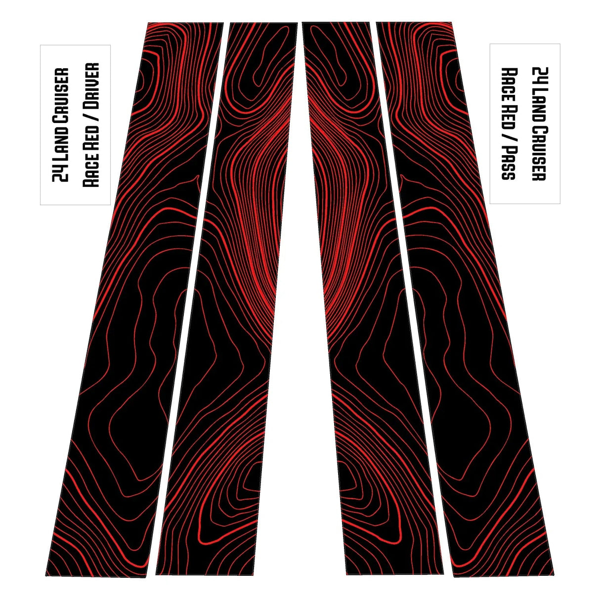 Topographic B Pillar Overlays - 2024+ Land Cruiser / GX 550