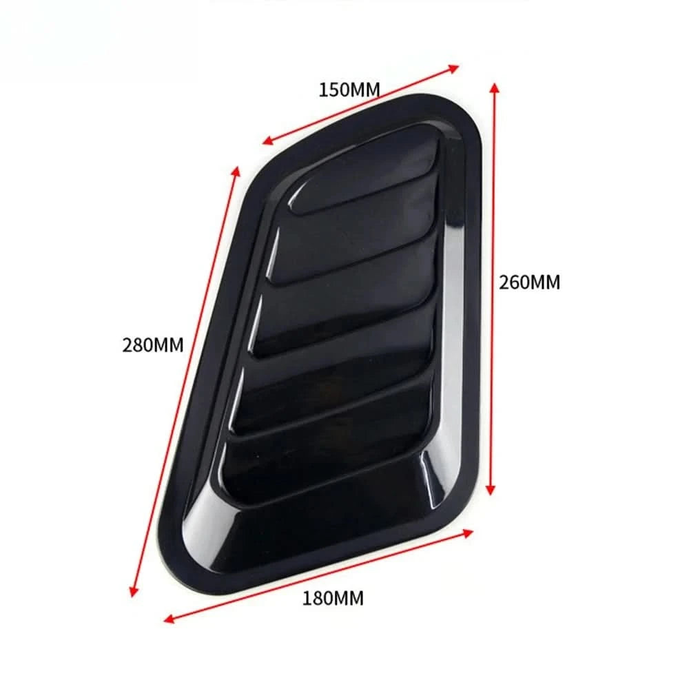 Universal Hood Vents – Carbon Fiber / Gloss Black Exterior Styling Upgrade