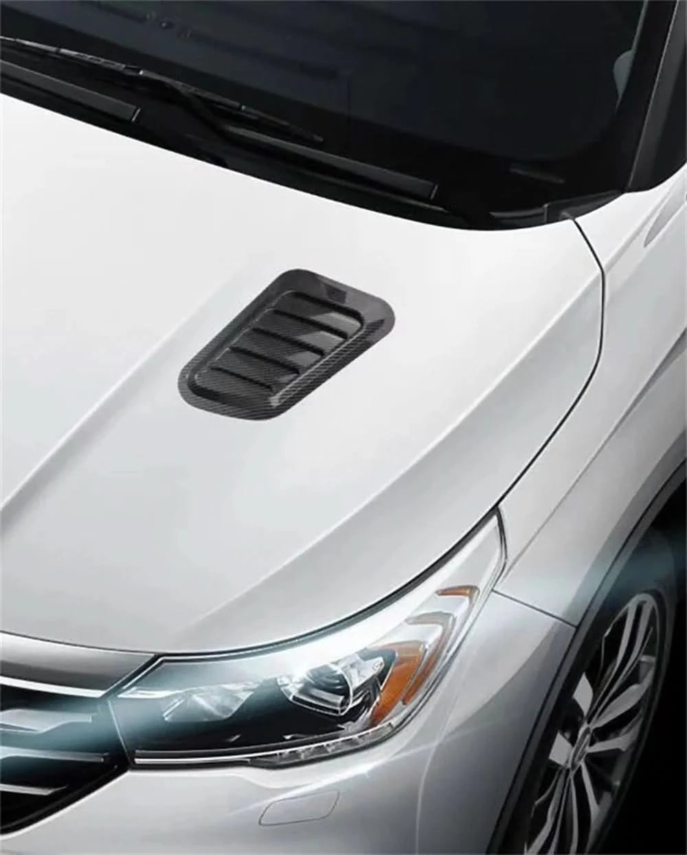 Universal Hood Vents – Carbon Fiber / Gloss Black Exterior Styling Upgrade