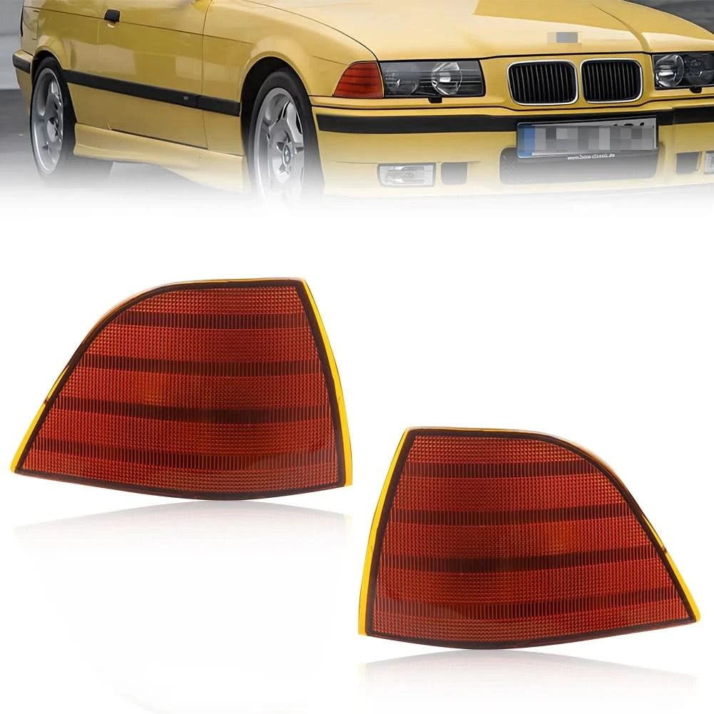 BMW E36 Coupe Front Corner Turn Signal Lights – Amber / Clear / Smoked (1992–1999, Pair)