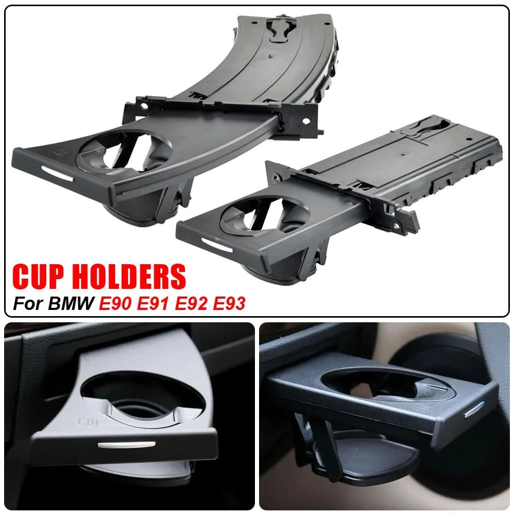 BMW E90 E91 E92 E93 Retractable Front Cup Holder – Driver Side Dash Drink Holder Replacement