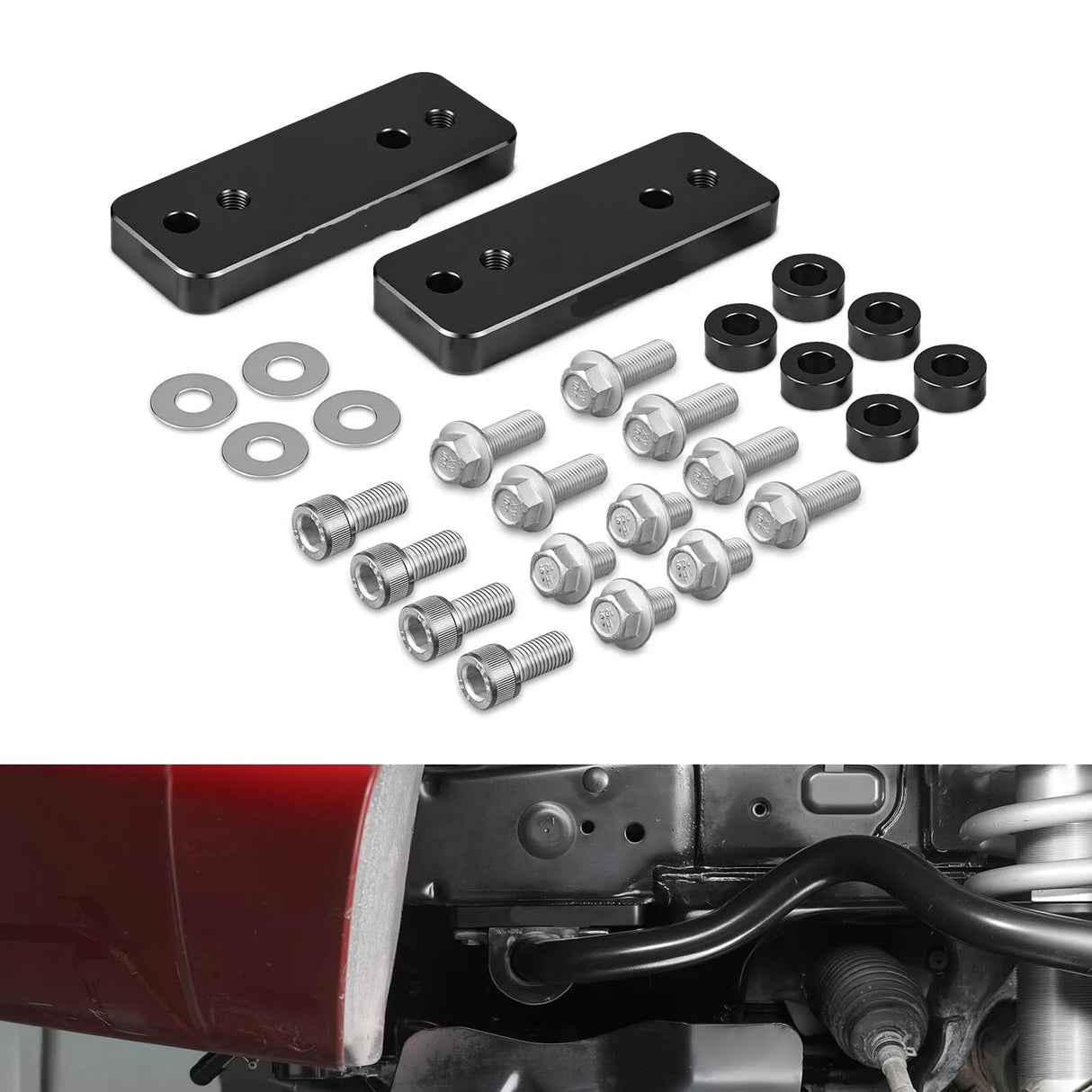 Billet Aluminum Front Sway Bar Relocation Kit – Toyota 4Runner (2010–2024) / FJ Cruiser (2010–2014)